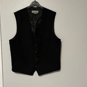 Dress vest black 5 front button